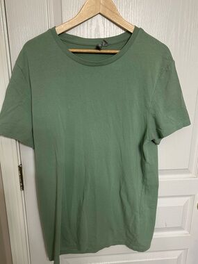 Men’s ASOS Short Sleeve Crew Tee, Sage Green, Size XXL